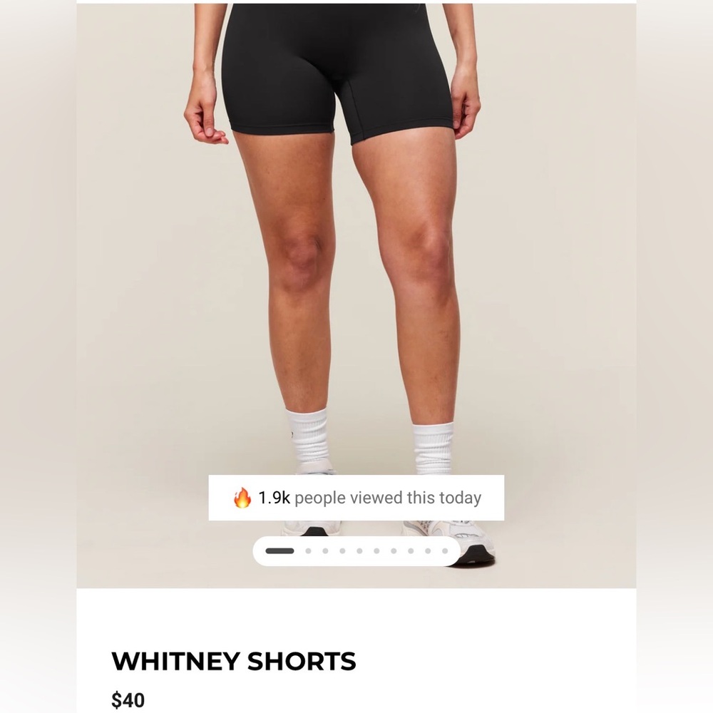 Eve Whitney Black Bike Shorts